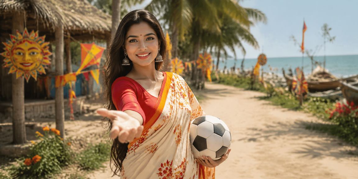 রংপুর শহরে পহেলা বৈশাখ উপলক্ষে ফুটবল বাজি চলছে